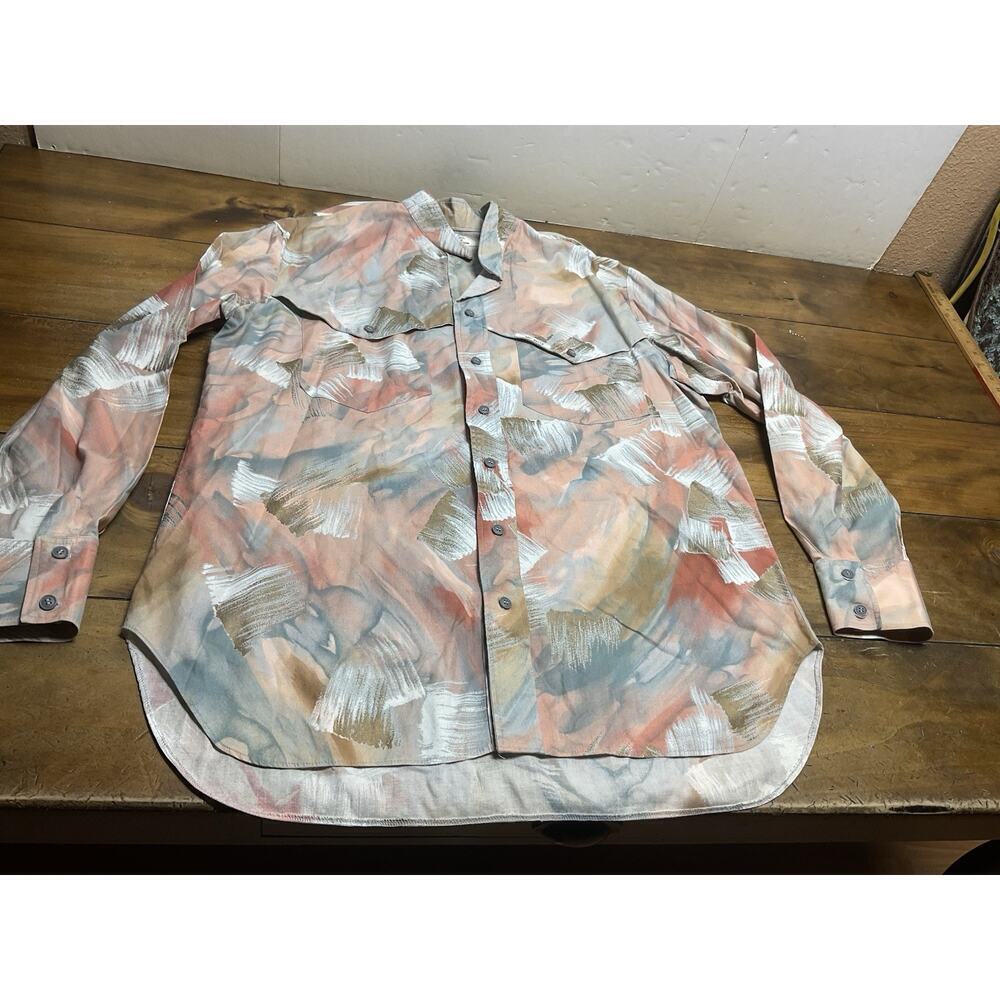 Vintage Mo Betta Shirt Mens L/XL Abstract Western Button Up